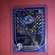 Topps Bryce Harper Blue Refractor Serial Numbered /150 Phillies #37