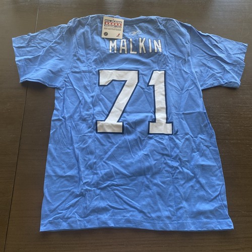 Evgeni Malkin Pittsburgh Penguins Large NHL Hockey Men New NWT Shirt Adult Blue - Picture 4 of 4