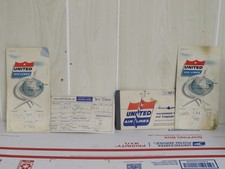 UNITED AIRLINES 1957 AIRLINE TICKET vintage ticket holder LAX