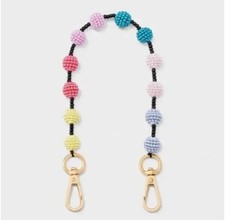 A New Day NWT Beaded Wristlet/Phone/Bag Strap Multicolor Colorful