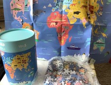 World Map Puzzle 500 Piece Puzzle and Poster Sealed