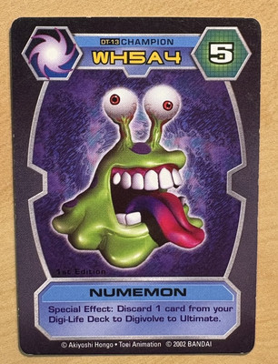 Digimon D-Tector NUMEMON Card 2002 Bandai DT-13 CHAMPION, WH5A4