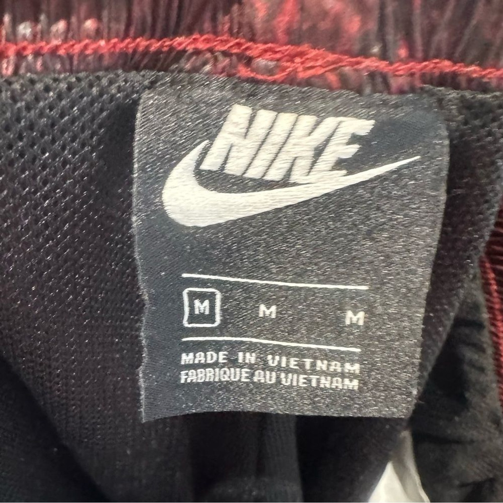 Nike red and black python print woven jogger pant… - image 12