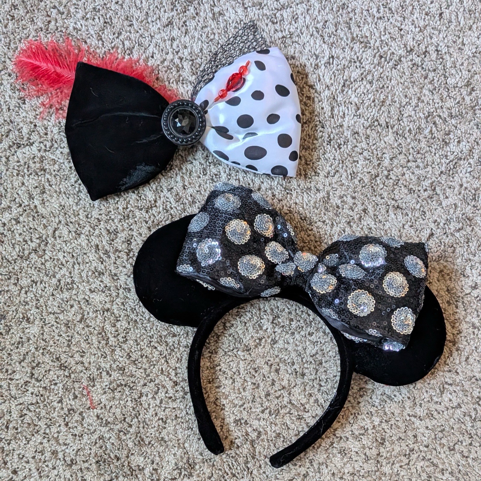 Minnie Mouse Ears and Interchangeable Bows - Disney Parks Swap Your Bow