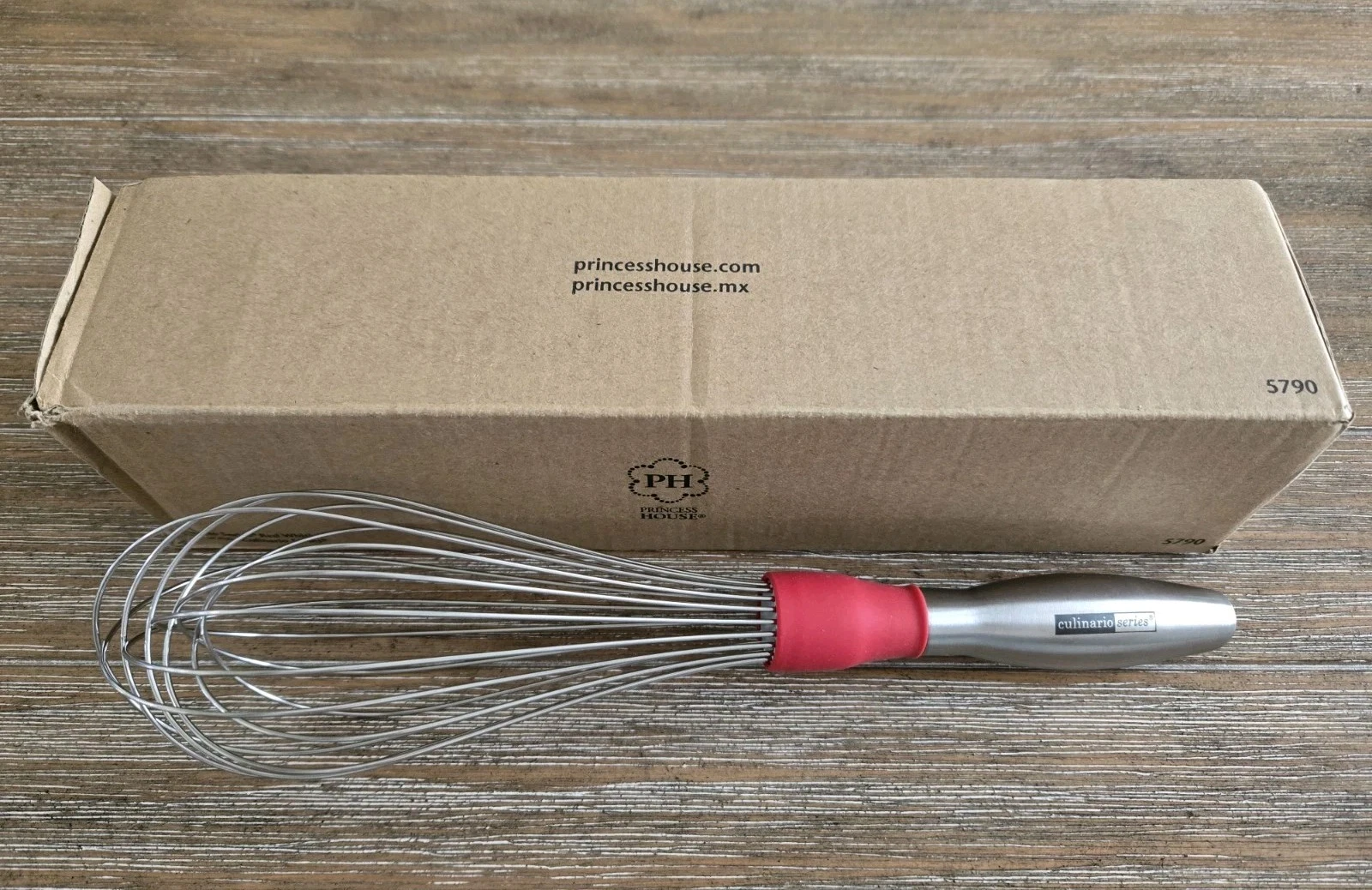 Princess House Culinario Series Red Whisk (5790) New In Box