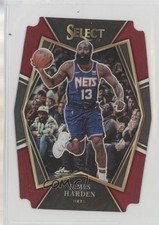 2021 Panini Select Premier Level Maroon Prizm Die-Cut /175 James Harden #132 hs9