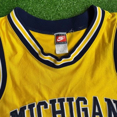 90's Jalen Rose Michigan Wolverines Chris Authentic Fab 5 Nike