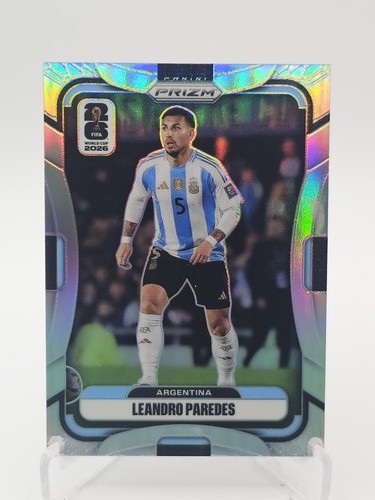 LEANDRO PAREDES 2026 PANINI PRIZM FIFA WORLD CUP SILVER #7 ARGENTINA Q4060