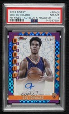 2024-25 Finest Rookie Blue Geometric Refractor 87/99 Oso Ighodaro PSA 8 Auto 8d2