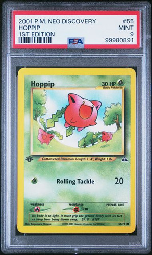 Hoppip (1st Edition) graded PSA 9 for sale on eBay