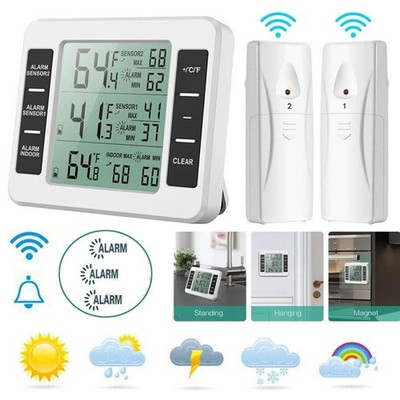 Kühlschrankthermometer Gefrierschrankthermometer Alarm digital Funk Thermometer
