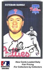 2023 Topps Chrome Platinum Anniversary #176 Esteban Quiroz RC Rookie Phillies