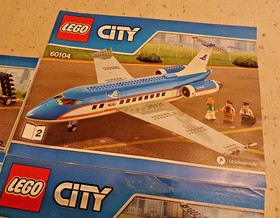 Lego City 60104 City Airport Passenger Terminal Instruction Manual Set of 4 Only