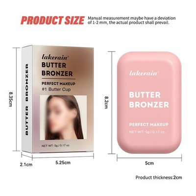 Seidig glatte Butter Bronze Konturcreme aufbaubare Abdeckung langanhaltend tragen