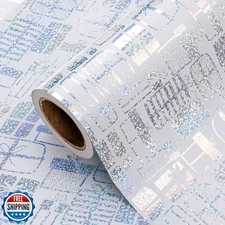 WRAPAHOLIC Wrapping Paper Roll - Mini Roll - 17 Inch x 33 Feet - Silver Prese