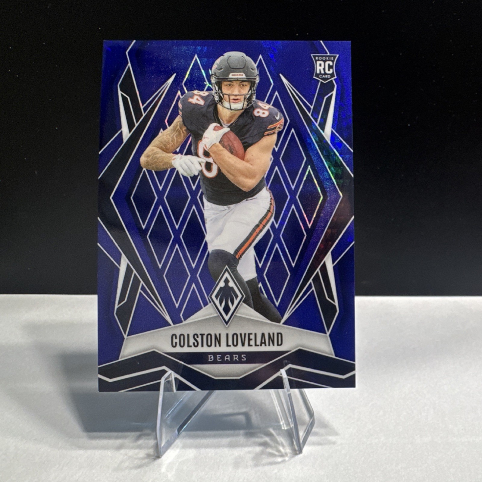 2025 Panini Phoenix Rookie Blue Hyper Colston Loveland #179 Bears /199 NFL