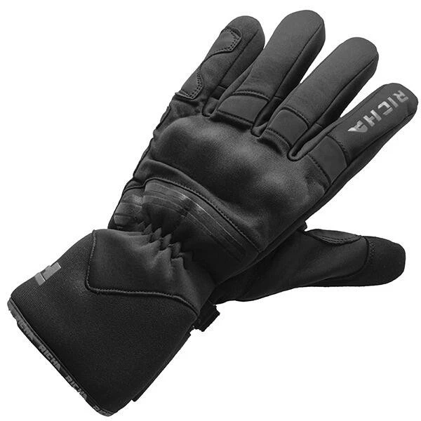 Richa Motorcycle Gloves Summit Evo Waterproof Motorbike Black Winter Black