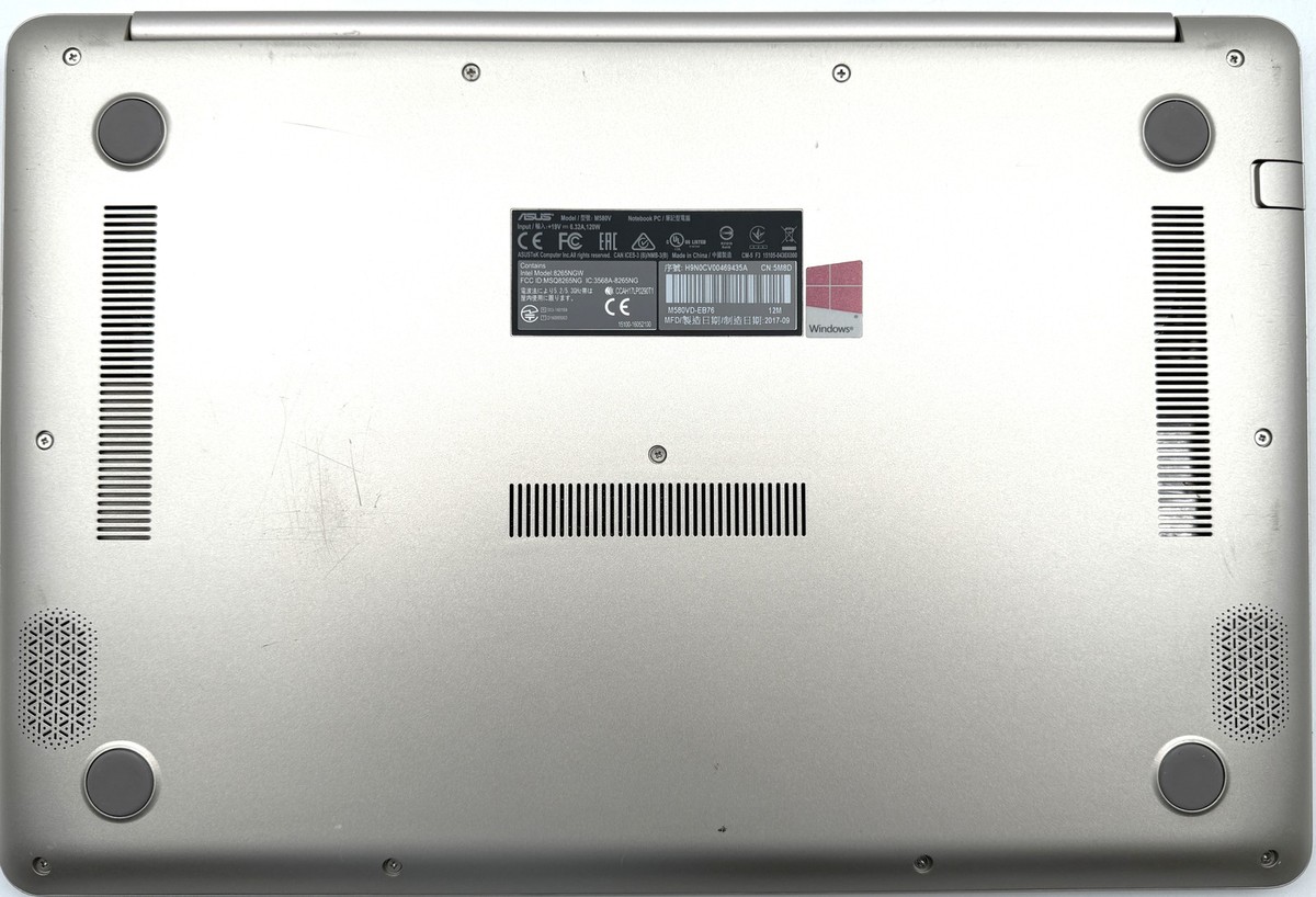 Asus VivoBook Pro X580VD FHD i7 - 16GB - GTX 1050 - 1TB HDD /256GB