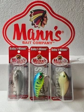 Mann's Bait Company Baby 1- Asst. #K (3 lures & decal)