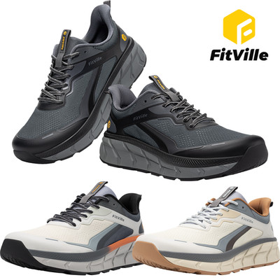 FitVille Extra Weit Laufschuhe Herren Atmungsaktiv Sneaker Traillaufschuhe 40-50