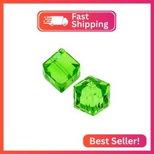 100pcs Adabele Austrian 4mm 0.16 Inch Small Faceted Loose Cube Crystal Beads P