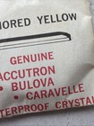 AT91 VTG NOS Armored Yellow Genuine Bulova Accutron  Waterproof Crystal 30.2mm  — photo 2