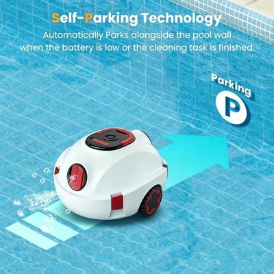 INSE Y10 Robotic Pool Cleaner,35Kpa, 2.3L Filter Basket