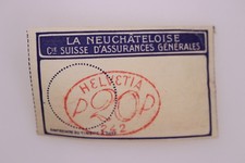 Switzerland La Neuchatelois Insurance Revenue Stamp Used Helvetia