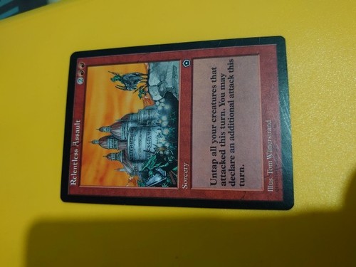 Relentless Assault. Portal Second Age Sorcery MTG Karte. - Bild 6 von 8