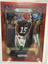 2023 Panini Prizm - Van Jefferson #171 Red No Huddle Prizm /70
