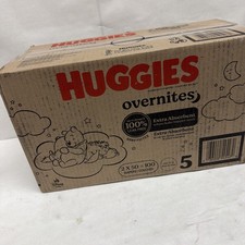 Huggies Overnites Diapers Size 5 100 Count   New