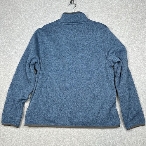 LL Bean Pullover Herren XL blau Snap-T Strickpullover leicht tailliert besser 298050 - Bild 3 von 8
