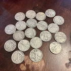 FULL DATES  Roll of 20 $10 Face Value 90% Silver Walking Liberty Half Dollars