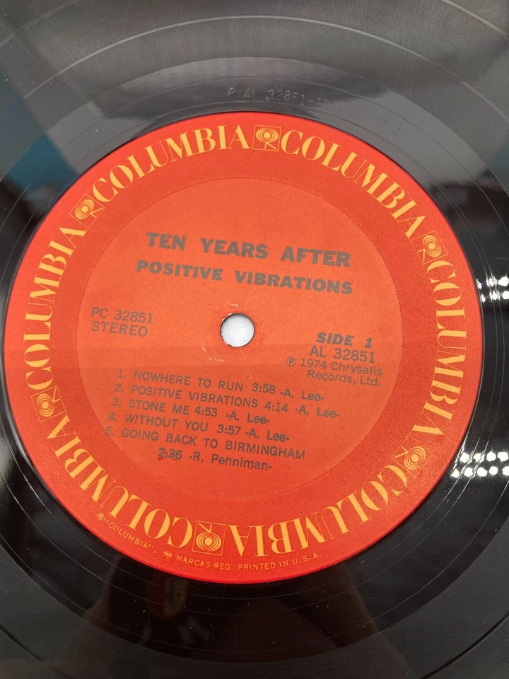 Ten Years After Positive Vibrations Vinyl LP 1974 Chrysalis Record PC-32851 - Image 2 of 4