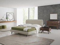 Schlafzimmer Set 5Tlg Luxus Doppel Bett 2X Nachttische Luxus Kommode Mit Spiegel