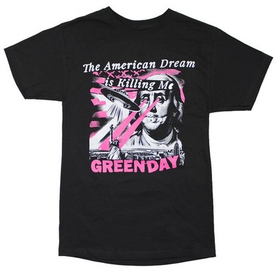 Men's Green Day American Dream T-shirt XX-Large Black