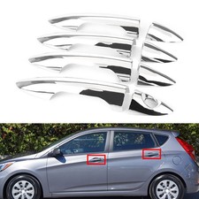 For 2011-2016 Hyundai Accent Solaris Verna Chrome Door Handle Cover Molding Trim