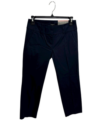 Ann Taylor Petite Women's Dress pant Cropped Leg Navy Blue size 00P