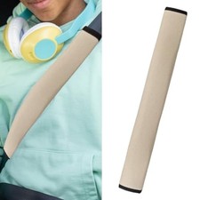 Extra Long Car Seat Belt Cover 19in Soft Car Seat Belt Strap Cushion Beige