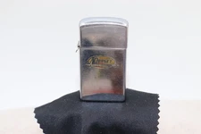 1966 ZIPPO Slim Early DORSEY Advertising Lighter, New Flint, Tested, Fires!