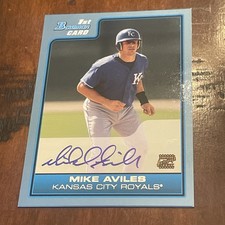 2006 Bowman Baseball 1st Bowman Prospect Blue Autograph #B114 Mike Aviles /500