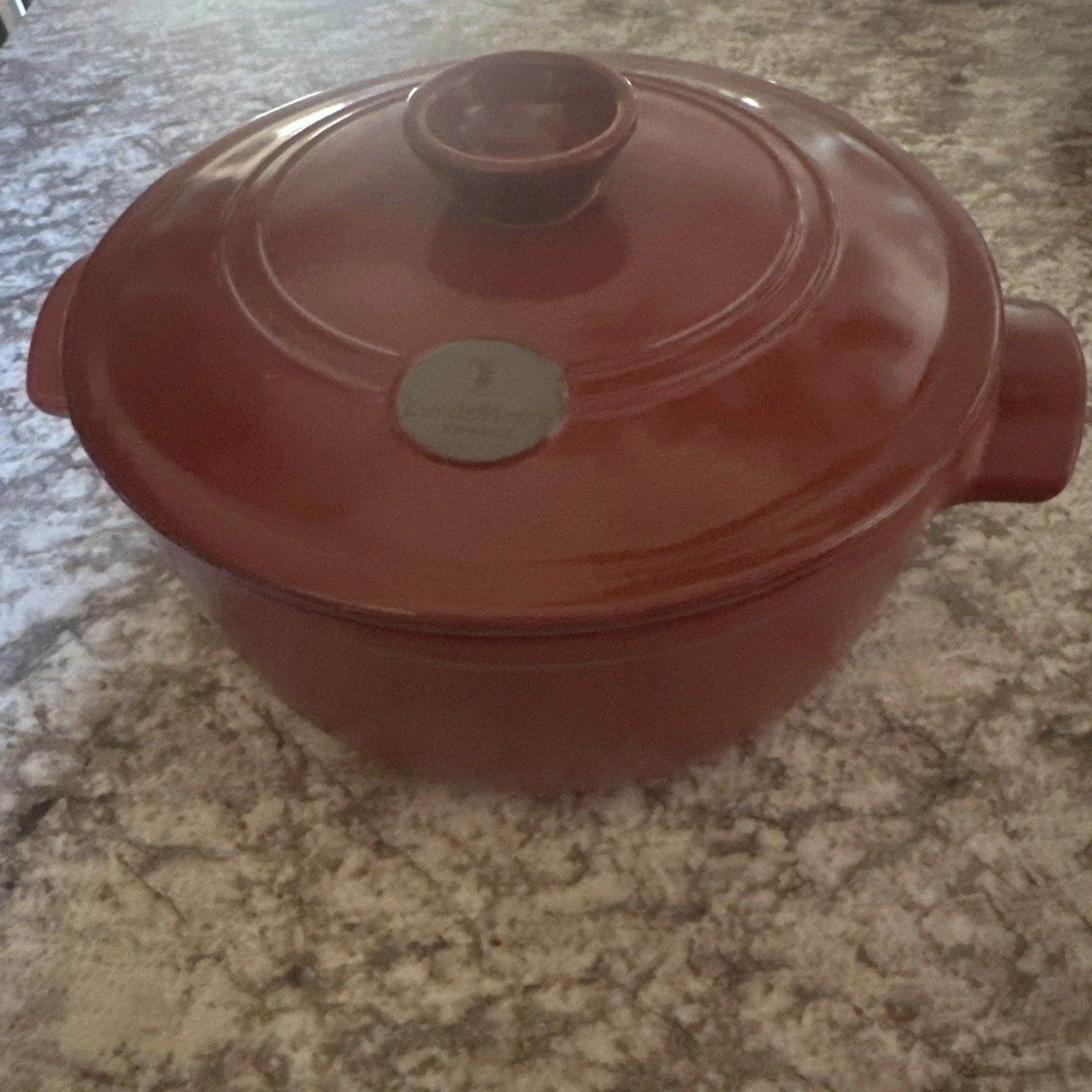 Emile Henry Flame Round Dutch Oven 4.2 Quart Burgundy