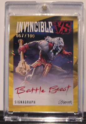 Battle Beast /100 Invincible VS Collector's Edition Keepsake Cards + Bonus Cards