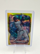 2023 Bowman 1st Edition - Justyn-Henry Malloy #BPPF-51 Yellow Foil /75 (RC)