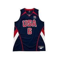 VTG 00s USA BASKETBALL 2006 LEBRON JAMES #6 NIKE TEAM JERSEY DREAM TEAM SIZE L
