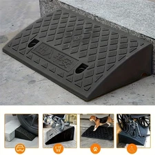 Heavy-Duty Sidewalk Ramp Rubber Sidewalk Ramp Durable Threshold Slope forLoading