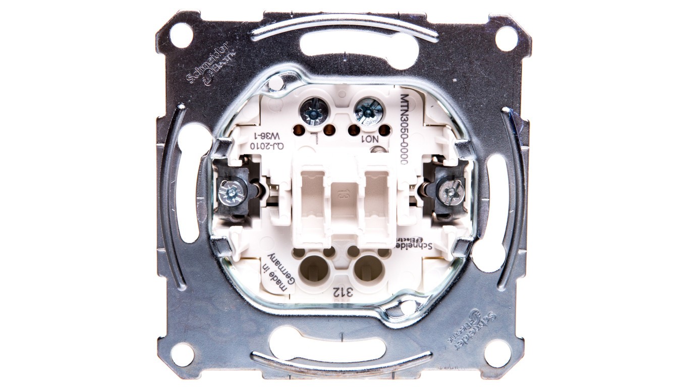 Merten Push Button Single Pole 1Z 10A IP20 MTN3050-0000