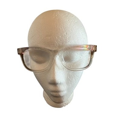 Betsey Johnson Reading Glasses Clear Frame Rainbow Arms RNWB BJ2010 +1.50