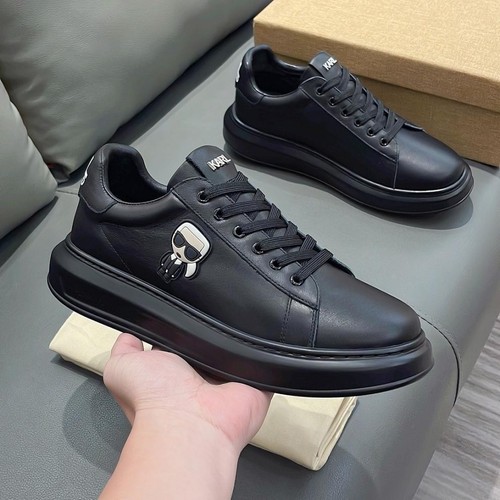 Men's Leather Shoes High-End Casual Shoes Thick Soled Fashion Shoes Skate Shoes - Picture 13 of 29