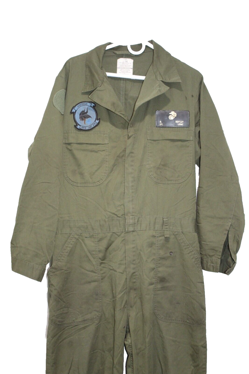 USMC US Marine Corps Olive Green OD Cotton Utility Coveralls USMC US Marine Corps Olive Green OD Cotton Utility Coveralls